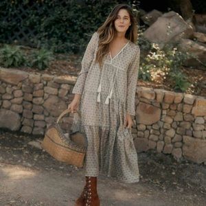 Christy Dawn Paloma Lined Dress In Parisian Brocade Silk